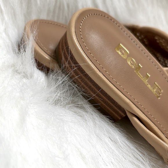 SOLD ⭐️NWOT⭐️ Genuine Woven Leather Mule Slipper - Picture 6 of 7